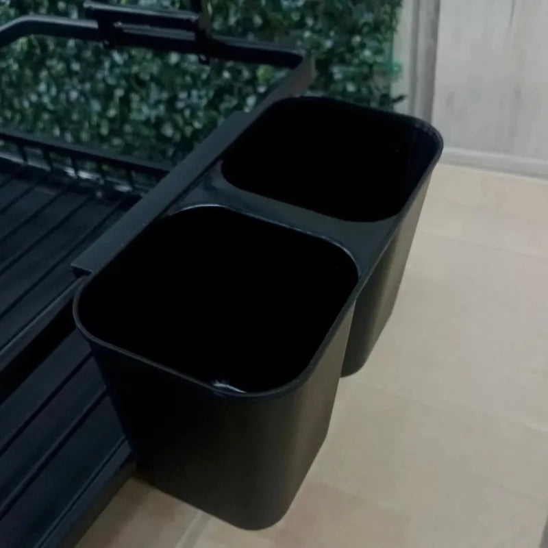Escurridor de Platos de 2 Niveles con Porta Cubiertos y Porta Vasos
